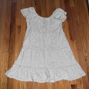 American Eagle Outfitters Light Gray Midi Dress